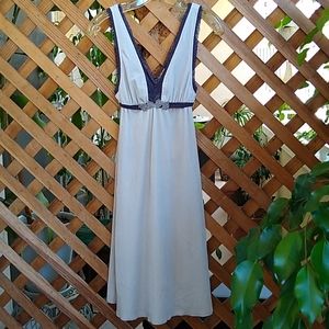 Free People Silver Stretch Velvet & Lace Dress Size Extra Small